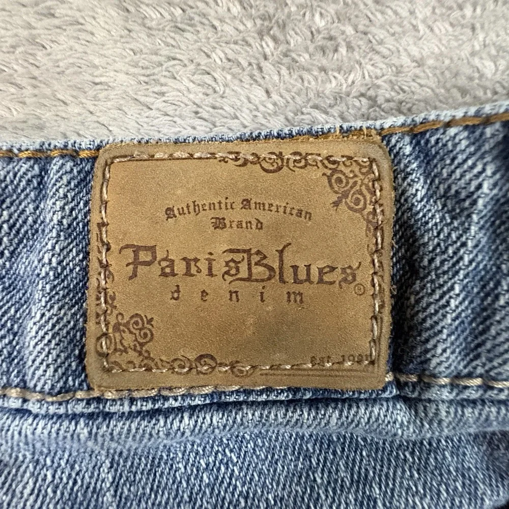 Paris Blues Juniors 5 (29x10) Blue Denim Jean Shorts Cutoff Stretch Y2K SEE DESC